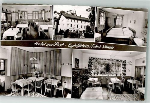 91349 W8551 Egloffstein Foto AK Hotel zur Post