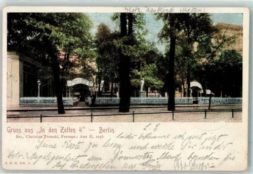 Tiergarten 1904 Gasthaus In den Zelten 4