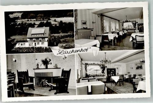 Willingen Hotel-Pension Lärchenhof Innnenansicht Frühstückszimmer Kaminecke