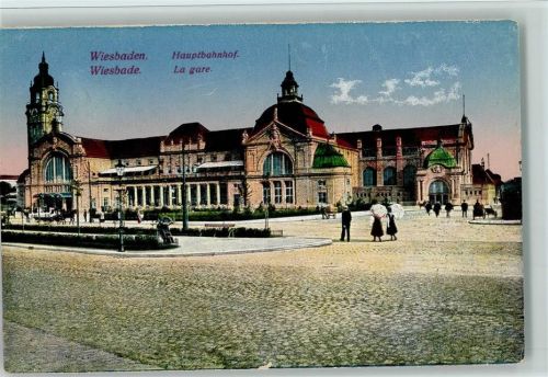 Wiesbaden Hauptbahnhof ca 1916 AK