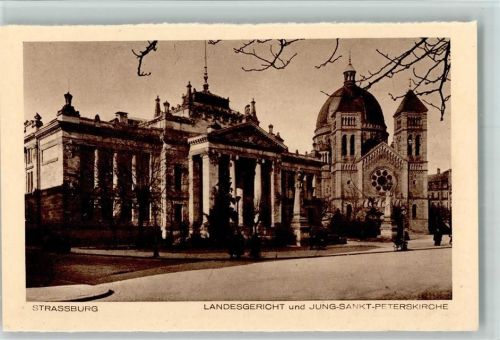 Strassburg - Landgericht - Peterskirche ca 1929 AK Gericht