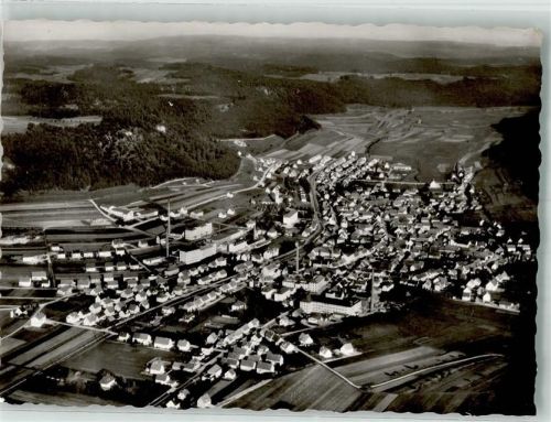 Burladingen Fliegeraufnahme Freigeg. d. Inn. -Min. B. -Württ.