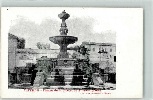 Viterbo Piazza della Rocca la Fontana