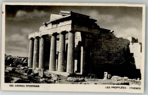 Athen 1936 Denkmal les Propylées