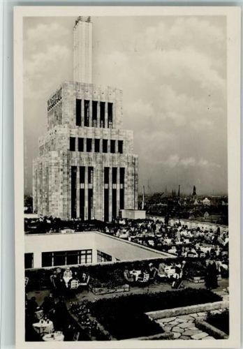 Karstadt Kaufhaus , Dachterrasse Cafe ca 1935 AK