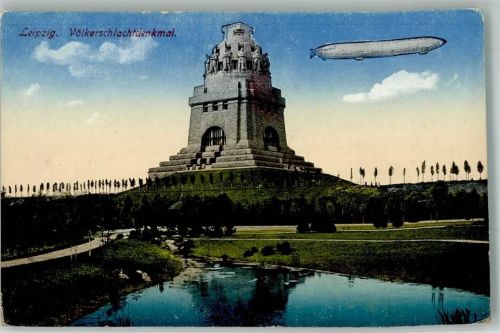 Leipzig Zeppelin Völkerschlacht- Denkmal Feldpost WK I