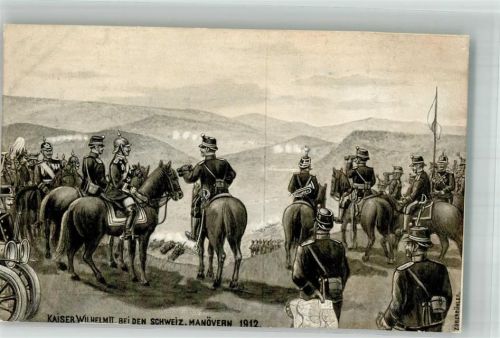 1912 Manöver in der Schweiz
