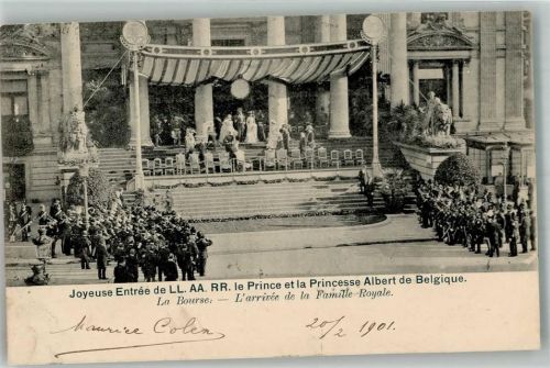 Ljubljana 1901 L´arrivée de la Famile Royale Börse