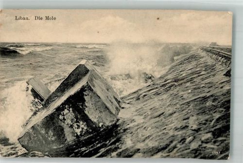 Libau 1916 Feldpost WK I Nr. 161 Die Mole