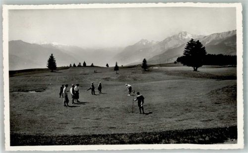 1930 - 1935 Golfplatz Edition Charles Dubost, Fotograf Galeries de Crans.