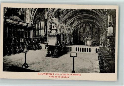 Montserrat Chor der Basilika Innenaufnahme