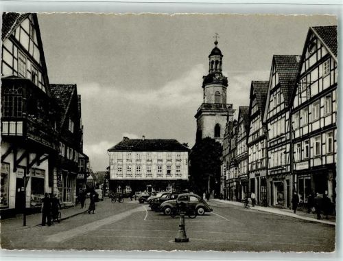 Rinteln Markt mit Rathaus und St. Nikolai