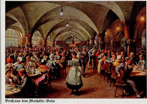 München Mathäser-Bräu Innenaufnahme