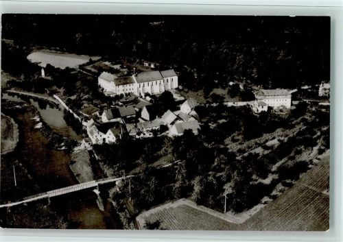97737 W8780 Schönau b Gemünden a Main - Gaststätte und Pension Zum alten Forsthaus Luftaufnahme Brücke