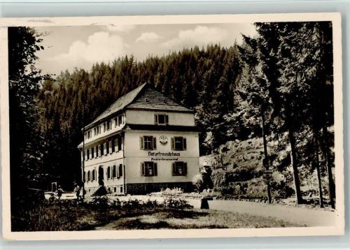 Karlsthal Naturfreundehaus Finsterbrunnental 1956 Foto AK