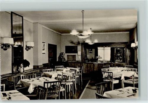 98559 O6055 Oberhof , Thüringen - VDK-Erholungsheim Innenaufnahme Kleiner Speisesaal