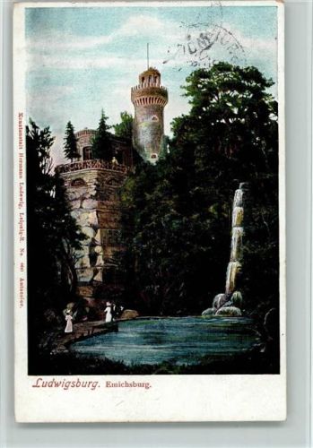 Ludwigsburg 1906 Emichsburg Wasserfall