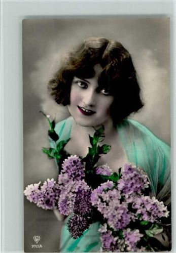 1929 Verlag HB Serie 9765-6 - Frauenschönheit, handcoloriert AK