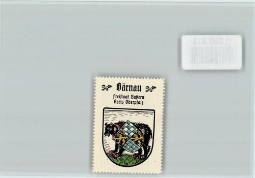 Bärnau Bär Wappen Vignette Wappen Kaffee Hag ca 1920-1940