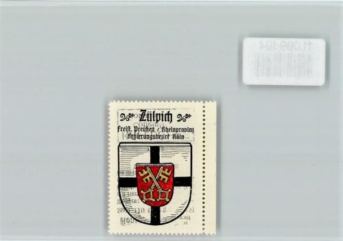 Zülpich Vignette Wappen Kaffee Hag ca 1920-1940