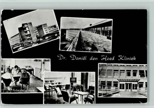 Rotterdam Dr. Daniel den Hoed Kliniek Arbeidsherapie Ingang Mehrfachaufnahme Ort durch Stempel