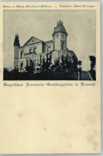 Kronach Feuerwehr Genesungsheim - Spenden AK