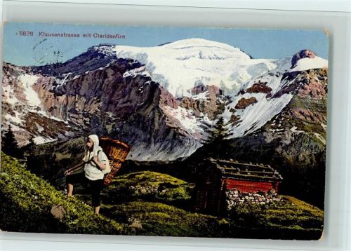 Urnerboden Klausenstrasse mit Claridenfirn