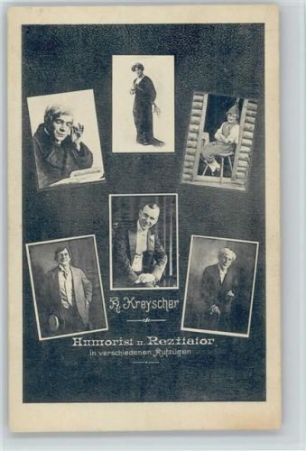 Humorist und Rezitator "Kreyscher" AK