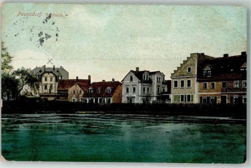 Paunsdorf 1917 Dorfteich