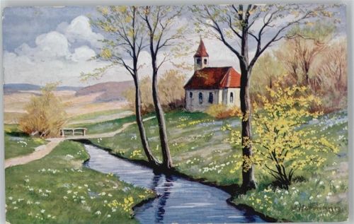 1930 AK - Kirche - Landschaft