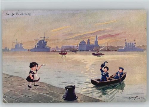 Nr. 5099 - Kinder in Marineuniform - Kriegsschiffe - WK I