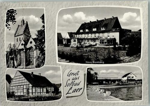 Bad Laer Pfarrkirche Haus Blomberg Post Fachwerkhaus Solefreibad 4-Bildaufnahme