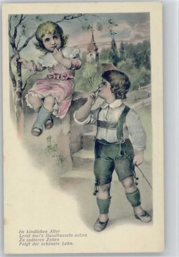 Handbusserln - Handküsse - ca 1900 - Lederhose -