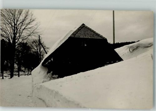 79274 W7811 St. Märgen Foto AK Winter Ort handschriftlich