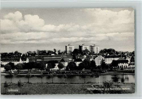 Gießen Schwanenteich und Pestalozzi-Schule