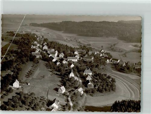Mindersdorf 1954 Fliegeraufnahme Ort handschriftlich FOTO KEINE AK