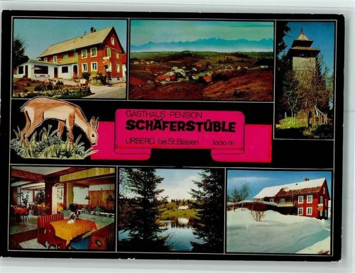Urberg Gasthaus Pension Schäferstüble Innenaufnahme Winteraufnahme Turm Ortsansichten Mehrfachaufnahme