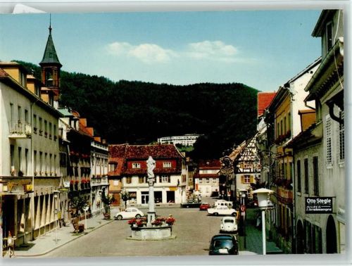 Waldkirch Marktplatz Brunnen