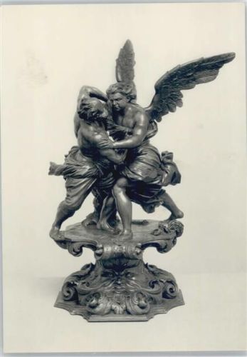 Skulptur von Jörg Petle - Jakob ringt mit dem Engel
