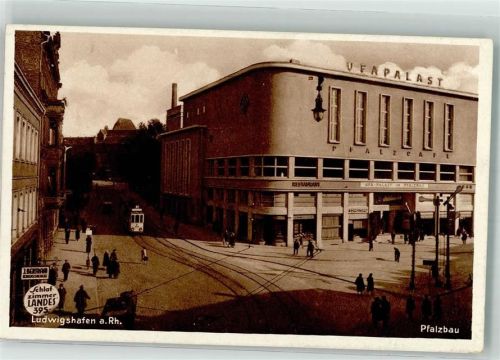 67059 W6700 Ludwigshafen am Rhein 1929 - Straßenbahn Pfalzbau UFA-Palast
