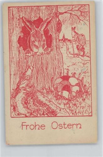 1939 Hase mit einer Kiepe