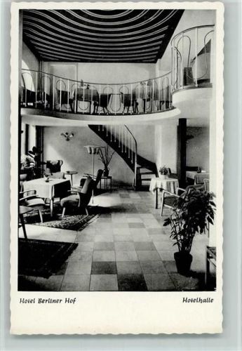 Kiel Hotel Berliner Hof Innenaufnahme Hotelhalle
