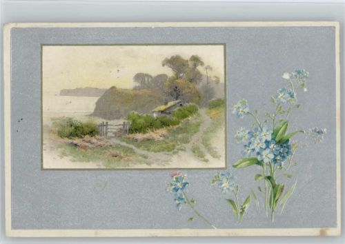 1906 Landschaft am Meer, Blumenstrauß