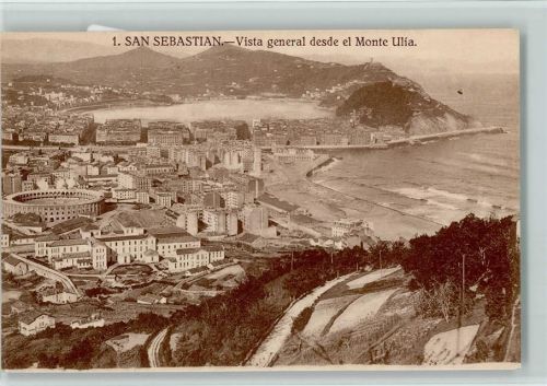 San Sebastian Gesamtansicht vom Berg Ulia aus gesehen