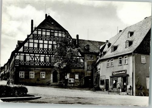 Hartenstein Historische Gaststätte Weißes Roß Fachwerkhaus Lebensmittel-Geschäft