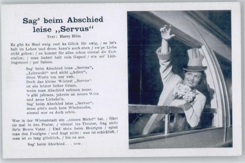 Sag beim Abschied Servus - Franke Nr. 85 AK