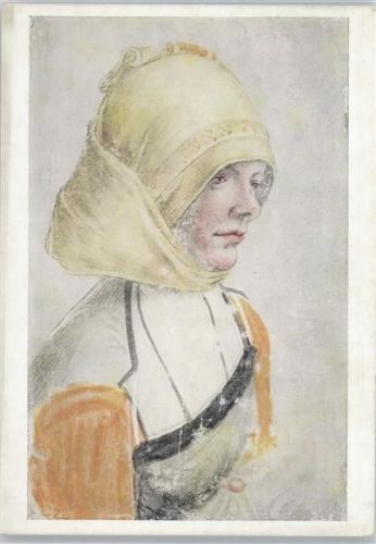 Gemälde von Holbein - Junge Frau
