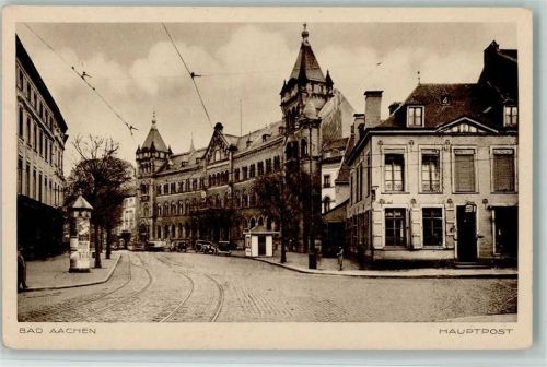 Aachen Hauptpost Litfaßsäule