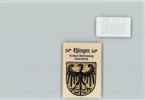 Esslingen Vignette Wappen Kaffee Hag ca 1920-1940
