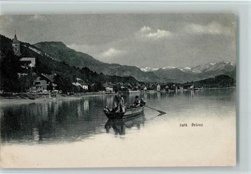 Brienz BE 1907 Ruderboot mit Passagieren